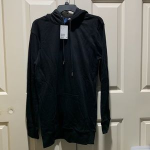 H&M Women’s black oversized long hoodie NWT